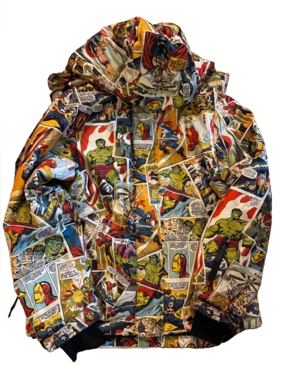Marvel funwear Youth Size 12 Ski Avengers Comic Print Snowboard Coat With Hood
